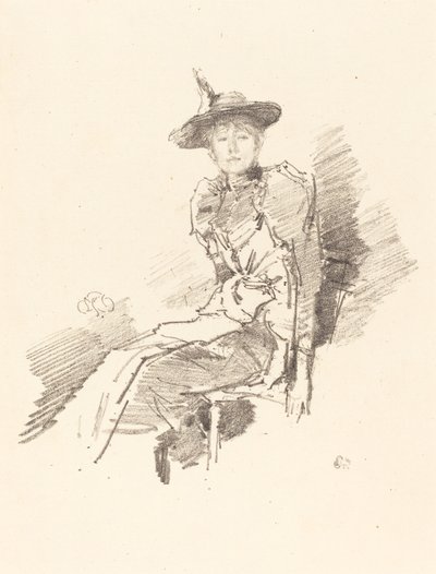 De gevleugelde hoed door James Abbott McNeill Whistler