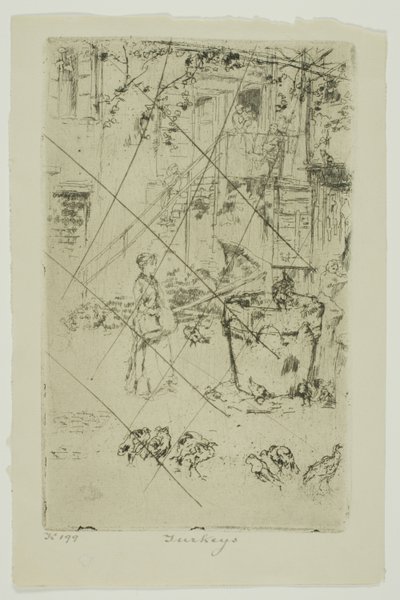 Kalkoenen door James Abbott McNeill Whistler