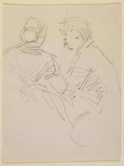 Twee figuren door James Abbott McNeill Whistler