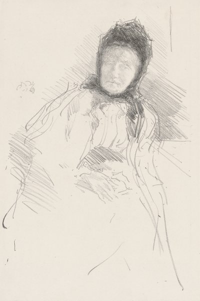 Onafgewerkte schets van Lady Haden door James Abbott McNeill Whistler