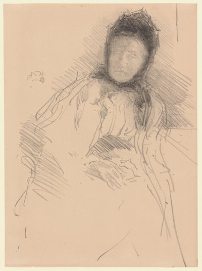 Onafgemaakte schets van Lady Haden door James McNeill Whistler
