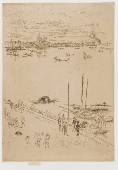 Staand Venetië door James Abbott McNeill Whistler