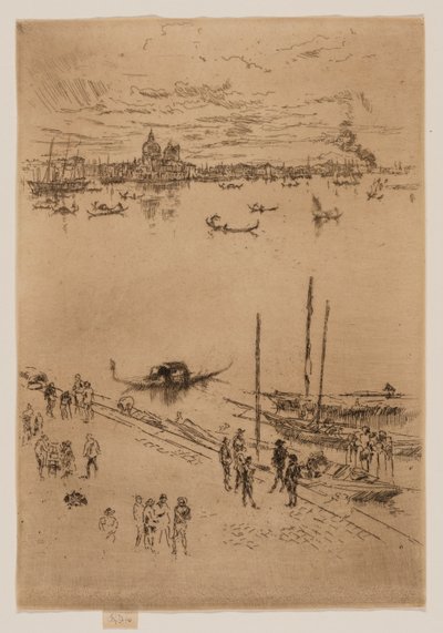 Staand Venetië door James Abbott McNeill Whistler