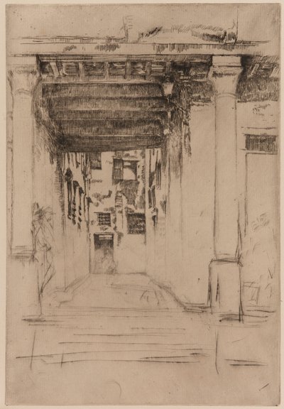 Venetiaanse Hof door James Abbott McNeill Whistler