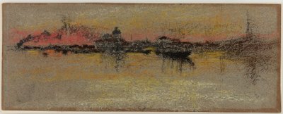 Venetië: Zonsopgang bij de Rialto door James Abbott McNeill Whistler