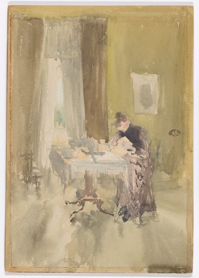 Violet en amber-thee door James Abbott McNeill Whistler