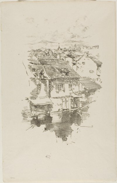 Vitré: Het kanaal door James McNeill Whistler
