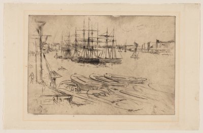 Wapping - De Pool door James Abbott McNeill Whistler