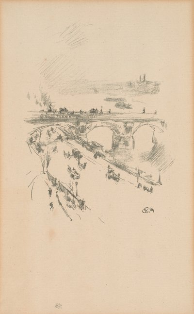 Waterloo Bridge door James Abbott McNeill Whistler