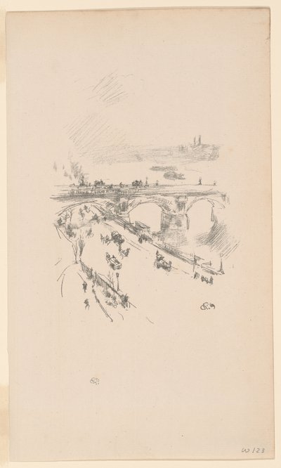 Waterloo Brug door James Abbott McNeill Whistler