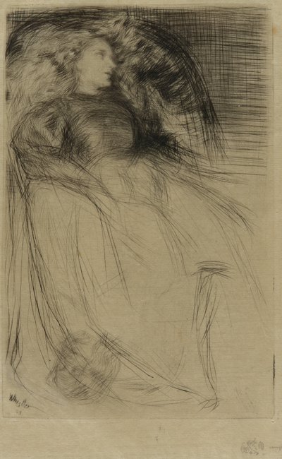 Vermoeid door James Abbott McNeill Whistler