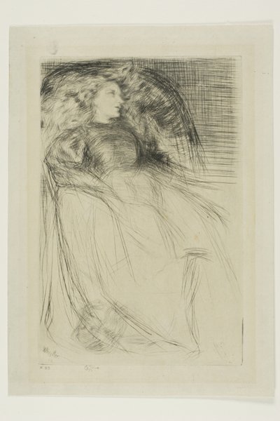Vermoeid door James Abbott McNeill Whistler