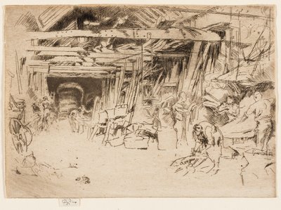 Wagenmaker door James Abbott McNeill Whistler