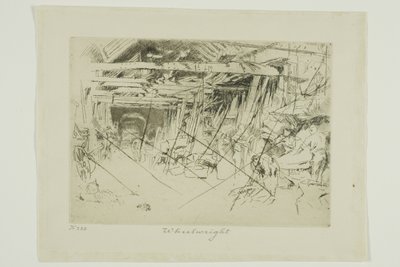 Wagenmaker door James Abbott McNeill Whistler