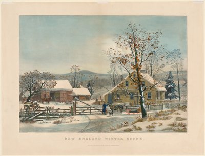 New England Wintertafereel door James Merritt Ives