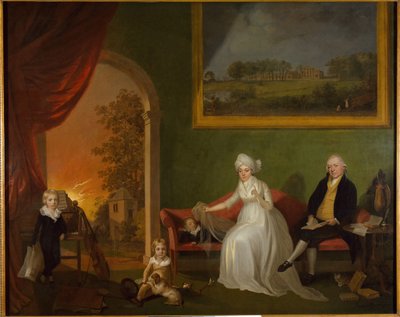 Portret van Robert Mynors en zijn familie, 1797 door James Millar