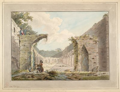 Klooster in het Oronsay-klooster door James Miller