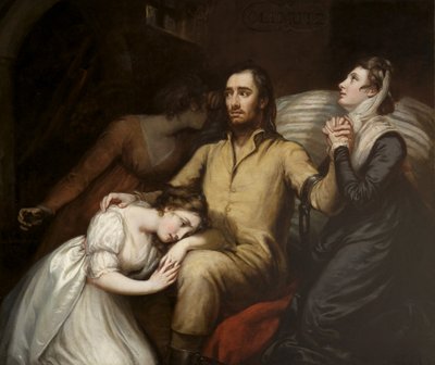 Lafayette in de Kerker van Olmütz met zijn Vrouw en Dochters door James Northcote
