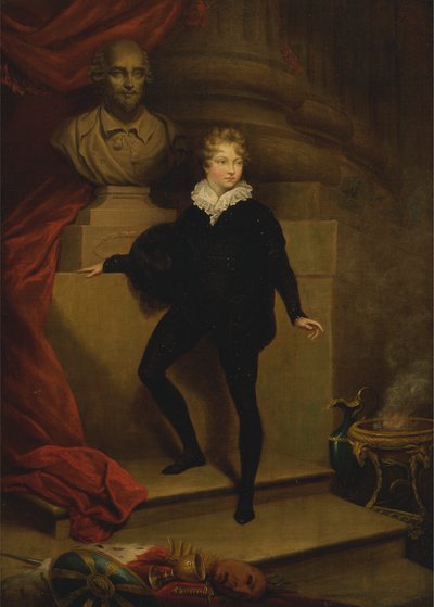 Meester Betty als Hamlet, voor een Buste van Shakespeare door James Northcote