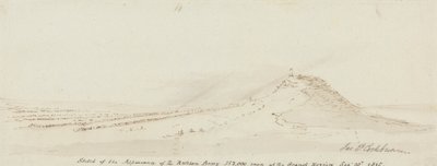Schets van het Uiterlijk van het Russische Leger, 152.000 Mannen bij de Grote Parade, 10 september 1815 door James Pattison Cockburn
