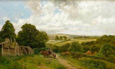 Het kanaal bij Old Basing, Hampshire door James Peel