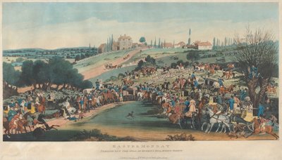 Paasmaandag. 1. Het loslaten van het hert bij Buckits Hill, Epping Forest door James Pollard