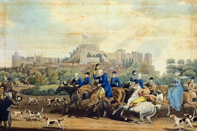 George III keert terug van de jacht door James Pollard