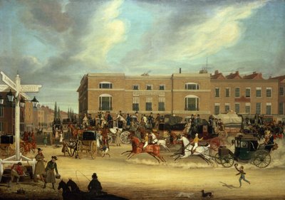 De Olifant en Kasteel op de Brighton Road door James Pollard