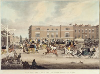 De Olifant en Kasteel op de Brighton Road door James Pollard
