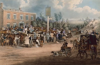 The Lord Nelson Inn, Cheam door James Pollard