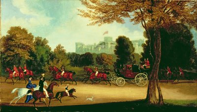 William IV rijdt in Windsor Park door James Pollard