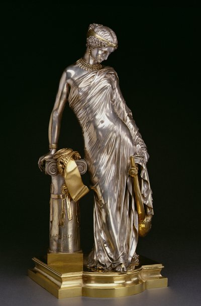 Beeld van Sappho Staand, 1848 door James Pradier