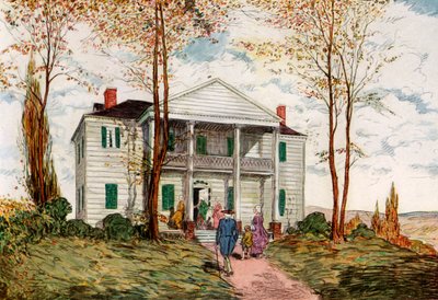 Morris-Jumel Mansion, Washington Heights, 18e eeuw, 1921 door James Preston