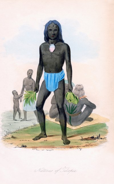 Inboorlingen van Tilcopia, ca. 1850 door James Prichard