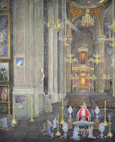 Verering van de Virgen del Rosario, het Klooster van San Domingo, 2001 door James Reeve