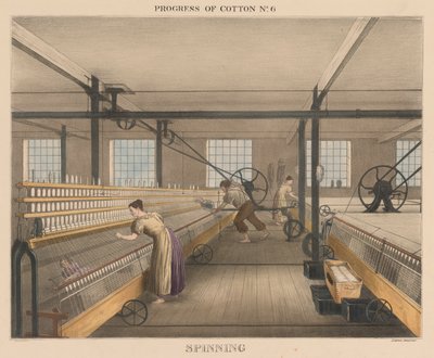 Voortgang van katoen, #6: Spinnen door James Richard Barfoot