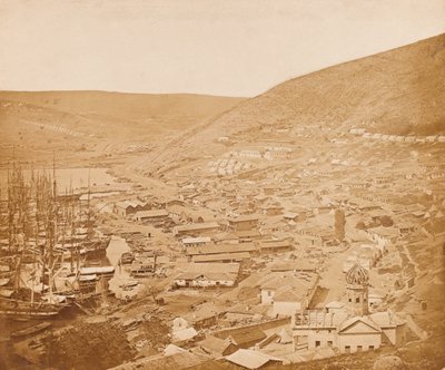 Balaklava kijkend naar het noorden, 1855 door James Robertson