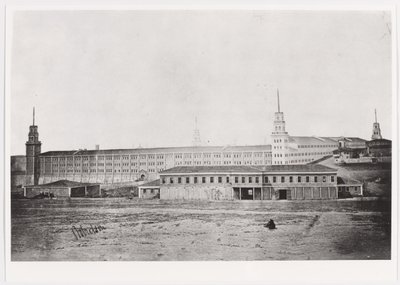 Kazerne, Scutari, 1854 door James Robertson