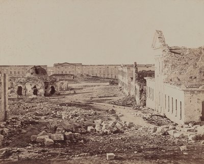 Binnenplaats met Koepelgebouw in Ruïnes door James Robertson