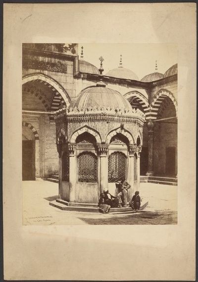 Fontein in de Hof van de Yeni Djami [Cami] door James Robertson