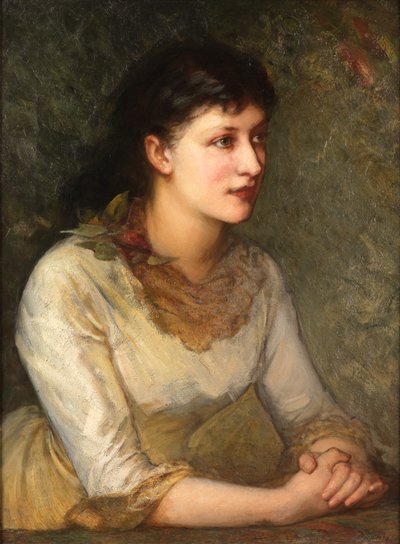 Een Elegante Jonge Vrouw door James Sant