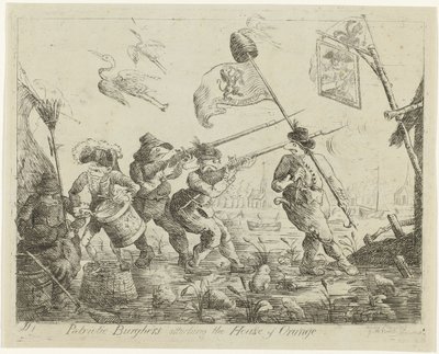 Spotprent op Goejanverwellesluis, 1787 door James Sayers