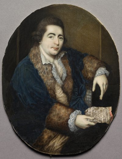 Portret van William Powell, ca. 1765 door James Scouler