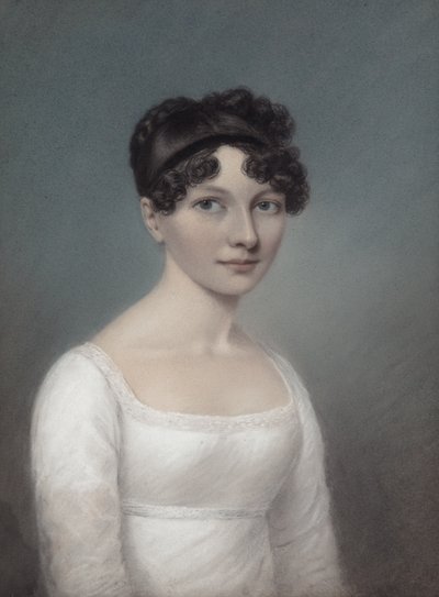 Portret van een jonge dame door James Sharples