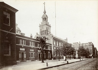 Independence Hall, Chestnut Street, zuidzijde tussen 5th en 6th Streets, 1898 door James Shields