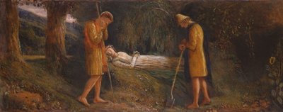 Imogen en de herders, 1860-1870 door James Smetham
