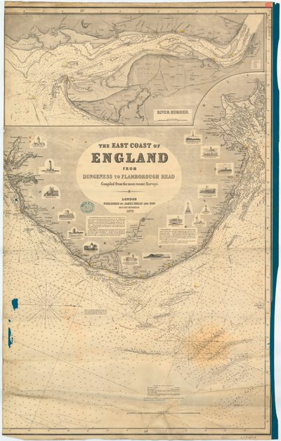Engeland Oostkust van Dungeness tot Flamborough Head door James & Son Imray