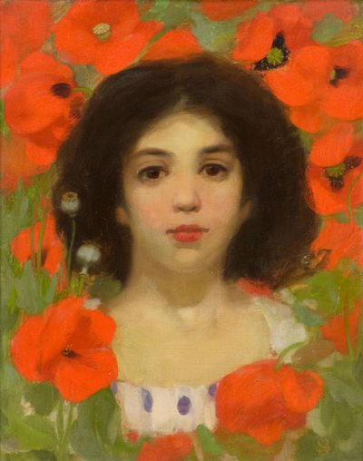 Een Zigeunermeisje, c.1890-95 door James Stuart Park