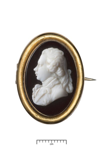 George IV als prins van Wales, ca. 1790 (goud & wit glas) door James Tassie