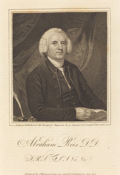 Abraham Rees, D.D. door James Thomson after John Opie
